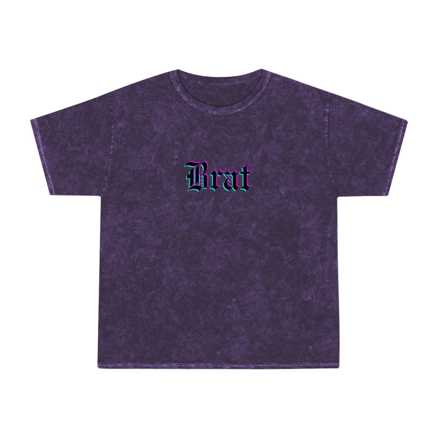 Brat Mineral Wash T-Shirt - Deep Purple