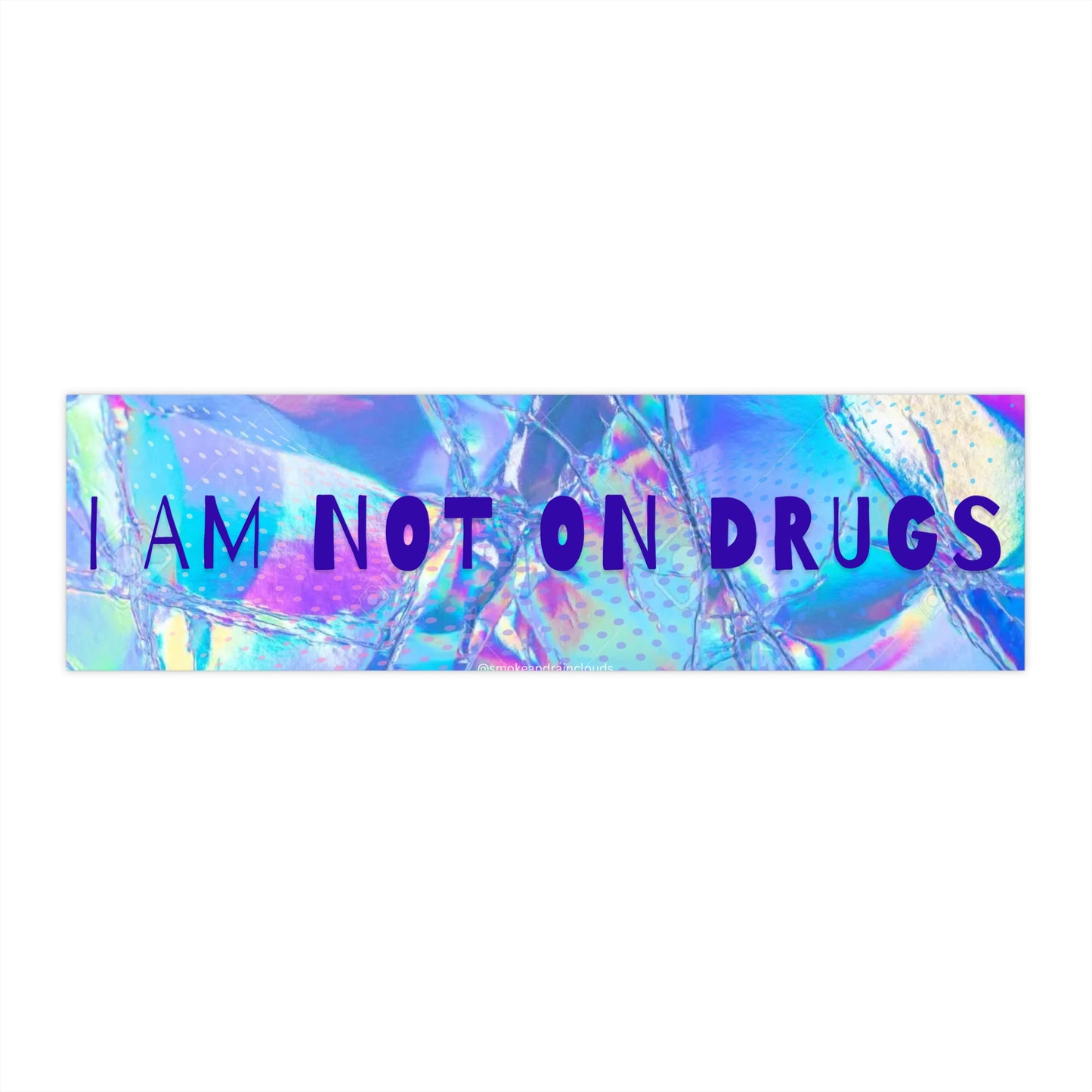 Not on Drugs Bumper Sticker