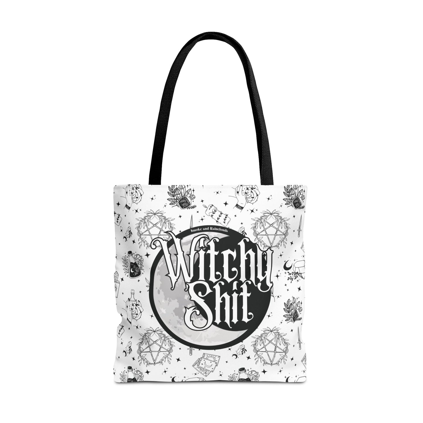 Witchy Shit Tote Bag - White (Multiple Sizes)