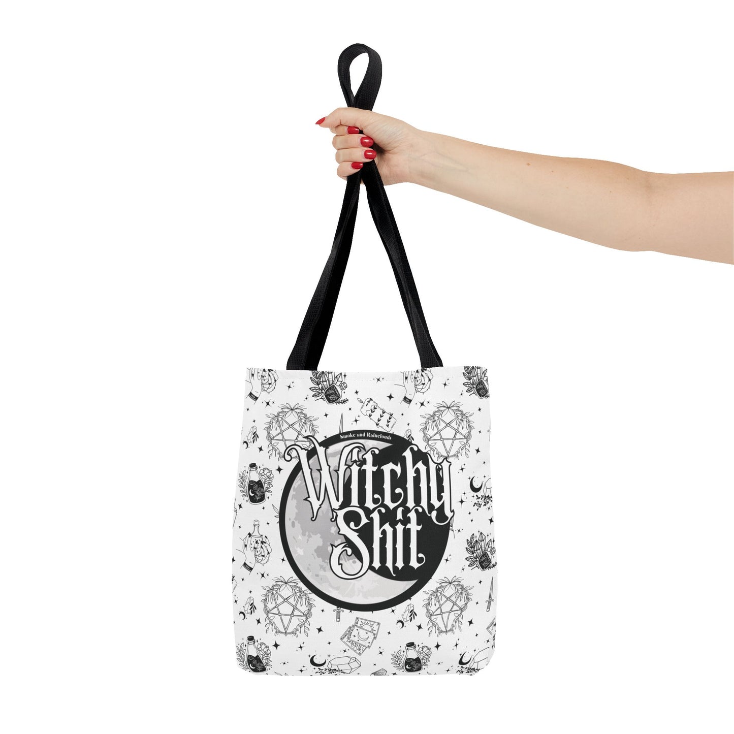 Witchy Shit Tote Bag - White (Multiple Sizes)