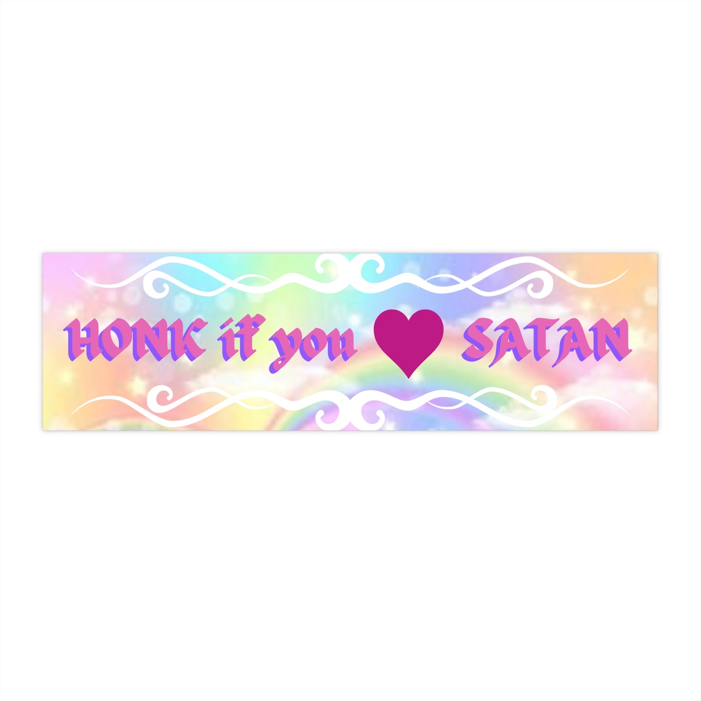 Honk if you Heart Satan Bumper Sticker