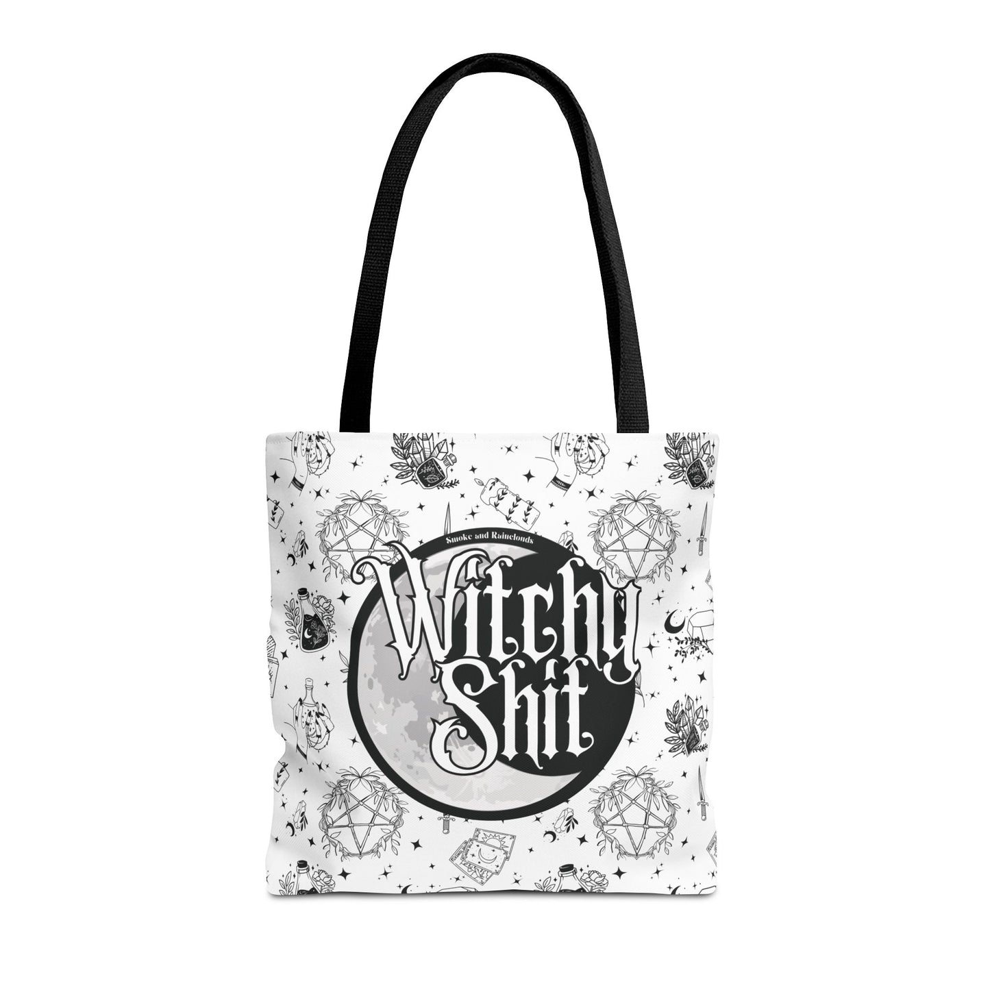 Witchy Shit Tote Bag - White (Multiple Sizes)