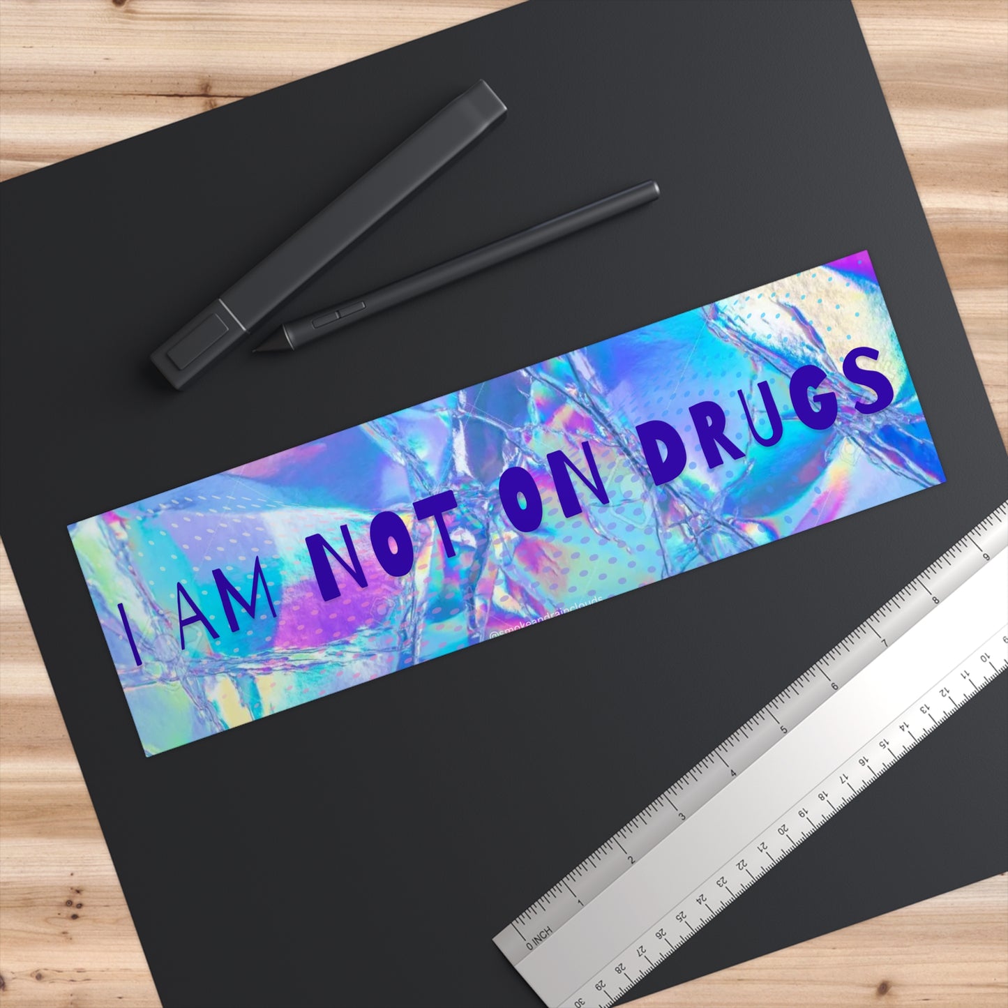 Not on Drugs Bumper Sticker