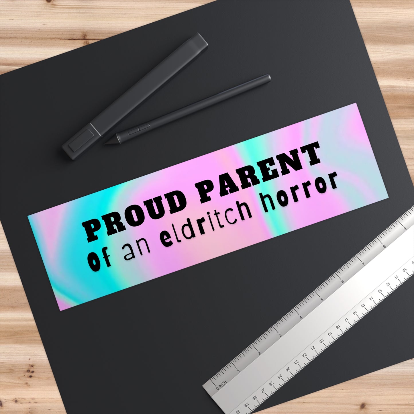 Proud Parent of and Eldritch Horror Bumper Sticker