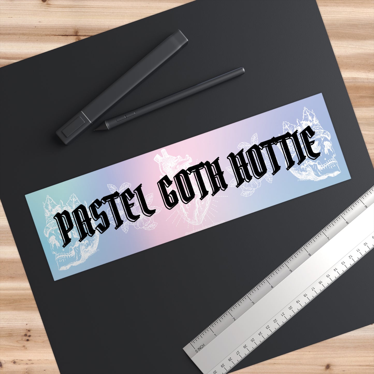 Pastel Goth Hottie Bumper Sticker