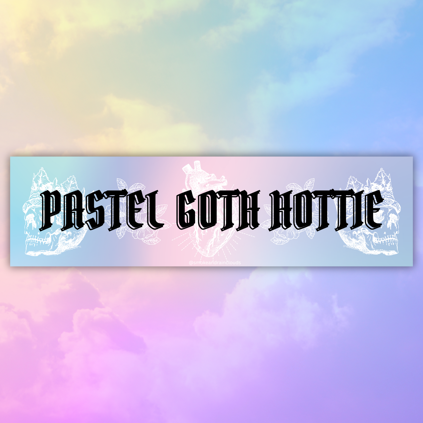 Pastel Goth Hottie Bumper Sticker